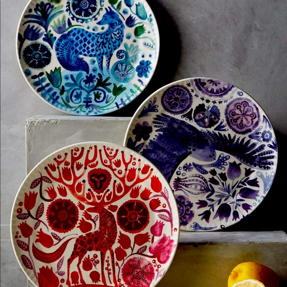 New Anthropologie Nordic Sunrise Plate